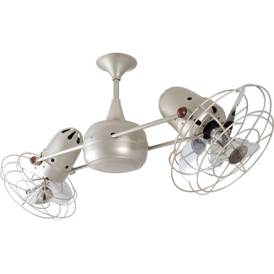 Matthews Fan Company 36" Duplo Dinamico 3 Metal Blade Rotational Ceiling Fan