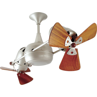 Matthews Fan Company 36" Duplo Dinamico 3 Wooden Blade Rotational Ceiling Fan