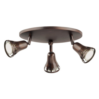 TransGlobe Lighting 3 Light Semi Flush Mount Spot Light