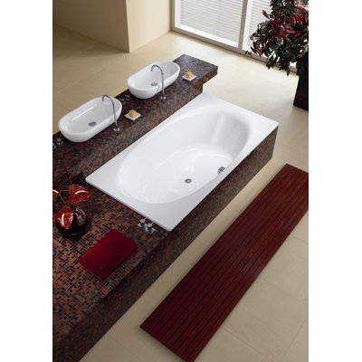 Kaldewei Luxxo Duo 74.8" x 39.4" Oval Bath Tub in White