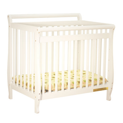 AFG Furniture Athena Mini Amy Convertible Crib in Pecan
