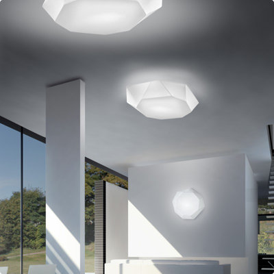 Zaneen Lighting VIki Semi Flush in White