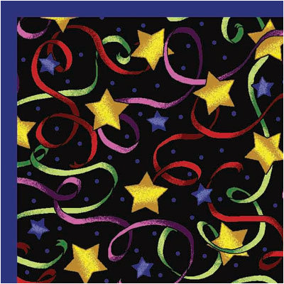 Joy Carpets Whimsy Streamers and Stars Novelty Rug