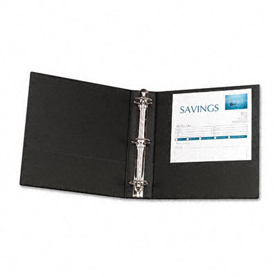 Avery Consumer Products Economy Round Ring Reference Binder, 2" Capacity, Black                                                                      