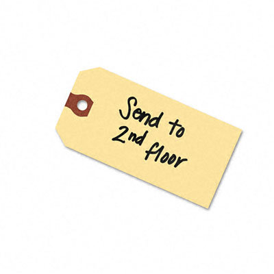 Avery Consumer Products Unstrung Shipping Tag with Reinforced Eyelet, 2-3/4 x 1-3/8, Manila, 1000/Pack                                               