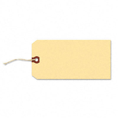 Avery Consumer Products Shipping Tag w/Reinforced Eyelet, Paper/Twine, 4-3/4 x 2-3/8, Manila, 1000/Pack                                              