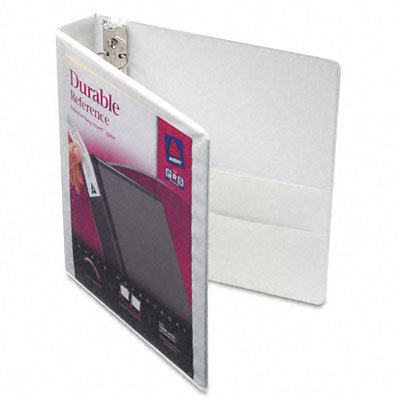 Avery Consumer Products Durable Vinyl View Binder, 11 x 8-1/2, 1-1/2" Capacity, White