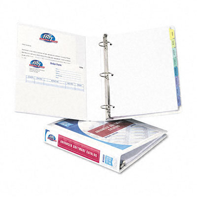 Avery Consumer Products Durable Vinyl View Binder, 11 x 8-1/2, 1-1/2" Capacity, White