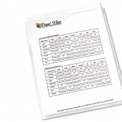 Avery Consumer Products Top-Load Clear Vinyl Envelopes w/Thumb Notch, 9 x 12 Insert Size, 10/pack