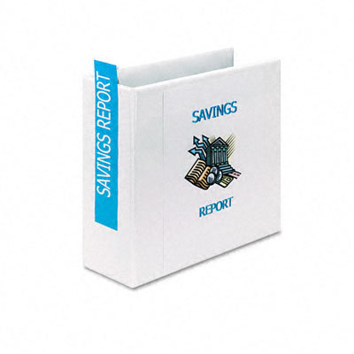 Avery Consumer Products Nonstick Heavy-Duty EZD Reference View Binder, 4in Capacity, White