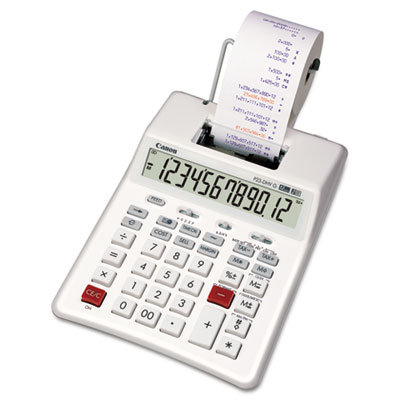 Canon P23-DHVG 12-Digit Two-Color Printing Calculator, White