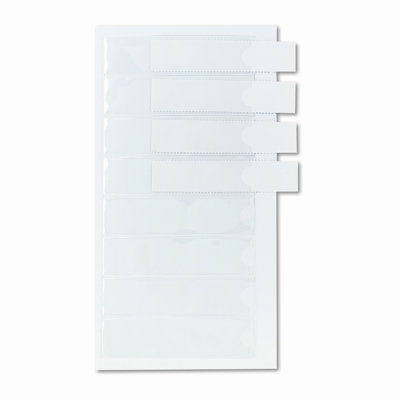 Cardinal Brands, Inc Self-Adhesive Label Holders for Binders, 3/4 x 3, Clear, 8 per Pack                                                          