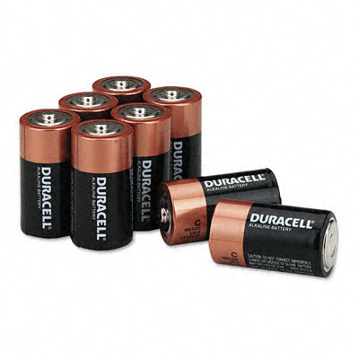 Duracell Coppertop Alkaline Batteries, C, 8/pack                                                                                      