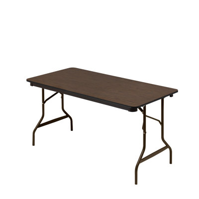 Iceberg Enterprises Economy Wood Laminate Folding Table in Walnut
