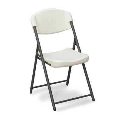 Iceberg Enterprises Economy Folding Chair in Platinum (Pack of 4)