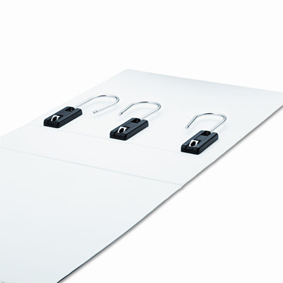 Ideastream Products Gapless Loop Ring View Binder, 5in Capacity, White                                                                           
