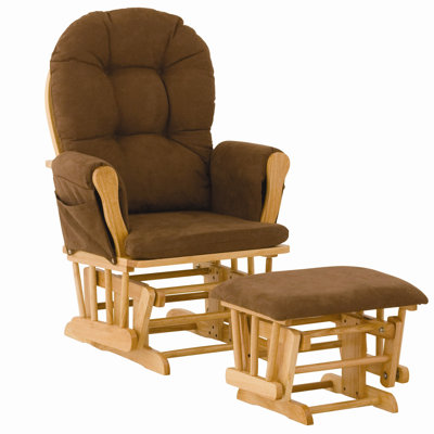 Storkcraft Custom Hoop Glider and Ottoman