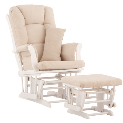 Storkcraft Custom Tuscany Glider and Ottoman