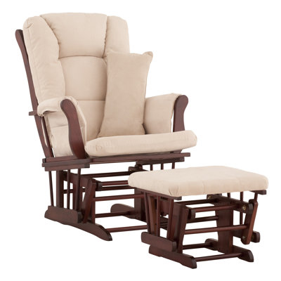 Storkcraft Custom Tuscany Glider and Ottoman