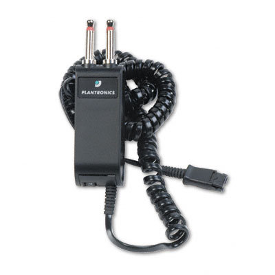 Plantronics Modular Dual-Prong Plug Headset/Handset-To-Telephone Adapter                                                                 