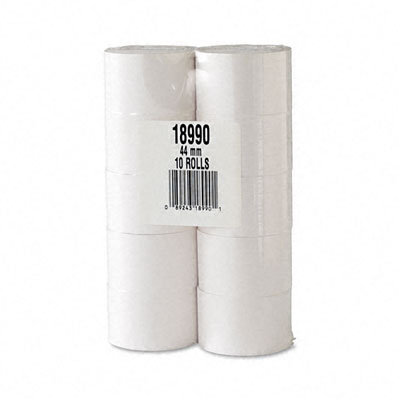 PM Company Cash Register/POS Bond Receipt Rolls, 1-3/4"w, 150'l, White, 10/pk                                                           