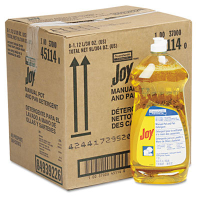 Procter & Gamble Commercial Joy Dishwashing Liquid, 38oz Bottle, 8/carton                                                                                