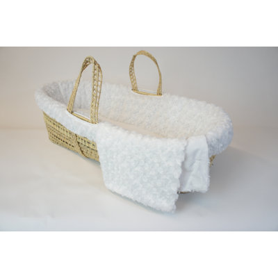 Tadpoles Twisted Fur Moses Basket Set