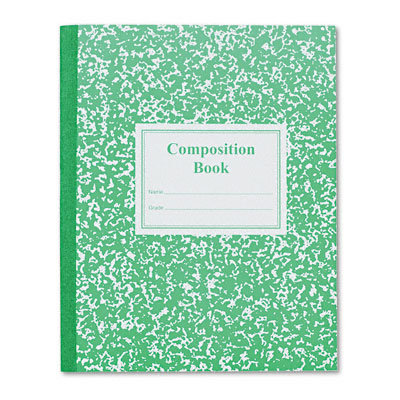 Roaring Spring Paper Products Grade School Ruled Composition Book, 9-3/4 x 7-3/4, 50 Sheets, Red