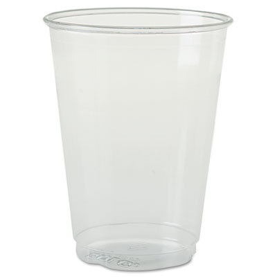 Solo Cup Company Plastic Party Cold Cups, 10 Ounces, Clear, 20 Bags of 50 per Carton                                                          
