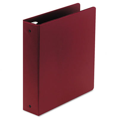 Wilson Jones Basic Vinyl Round Ring Binder, 2" Capacity, Burgundy