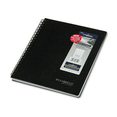 Mead Cambridge Black Hardbound Subject Notebook, Lgl Rule, Ltr, WE, 96-Sheet Pad                                                  