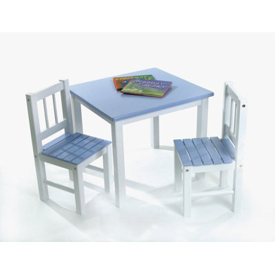 Lipper International Kids' 3 Piece Table and Chair Set
