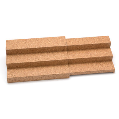 Lipper International Cork Expandable Triple Step Spice Shelf Cork