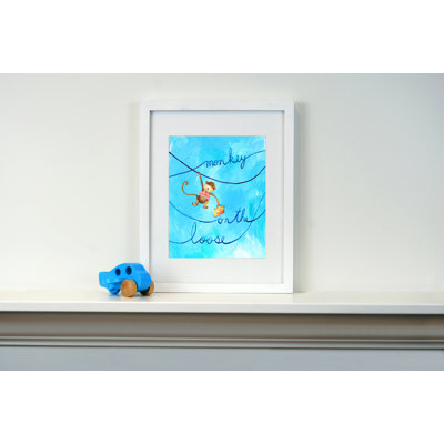 CiCi Art Factory Words of Wisdom Monkey on The Loose Print