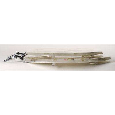 Comfort Seats Butterfly Acrylic Toilet Seat with Chrome Hinges