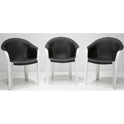 Vlaemsch ( ) Leather and Plastic Arm Chair
