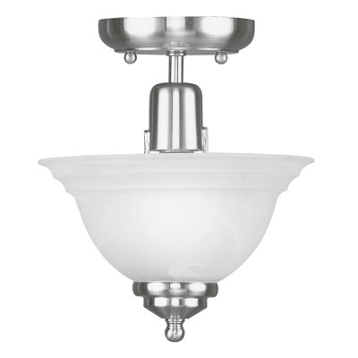 Livex Lighting North Port 1 Light Semi Flush Mount