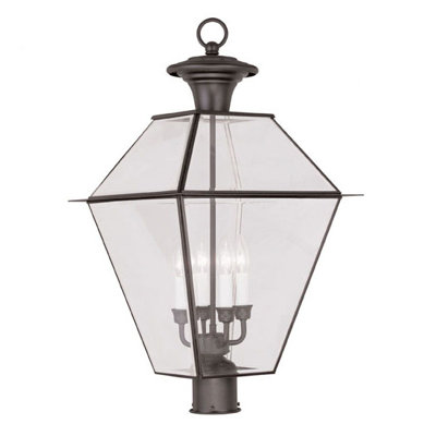 Livex Lighting Westover 4 Light Outdoor Post Head