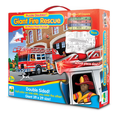 The Learning Journey Puzzle Doubles Giant Fire Truck