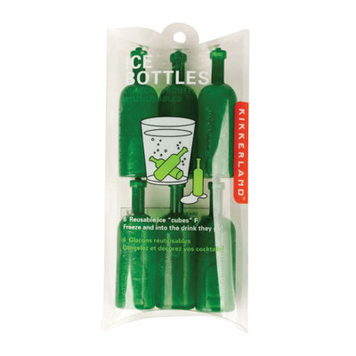 Kikkerland Reusable Ice Cubes Bottles