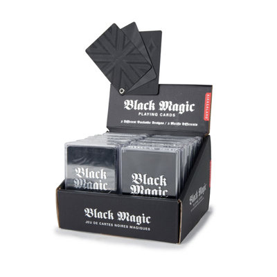 Kikkerland Black Magic Playing Cards
