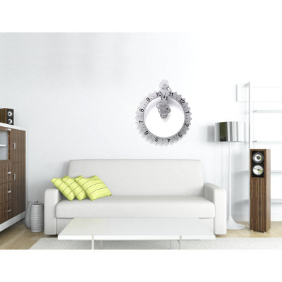 Kikkerland Big Wheel Hour Wall Clock