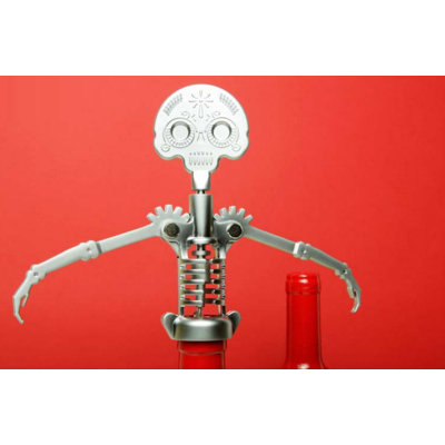 Kikkerland Day of the Dead Corkscrew