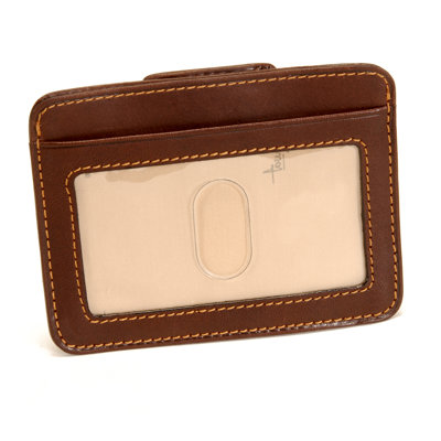 Tony Perotti The Green Collection Prima Slim Money Clip Wallet with ID Window