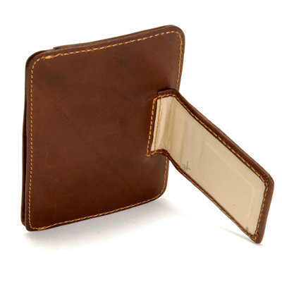 Tony Perotti The Green Collection Prima Slim Money Clip Wallet with ID Window