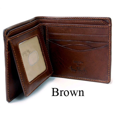 Tony Perotti The Green Collection Prima Bi-Fold with Front ID Flap