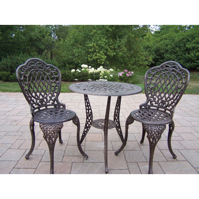 Oakland Living Mississippi 3 Piece Bistro Set