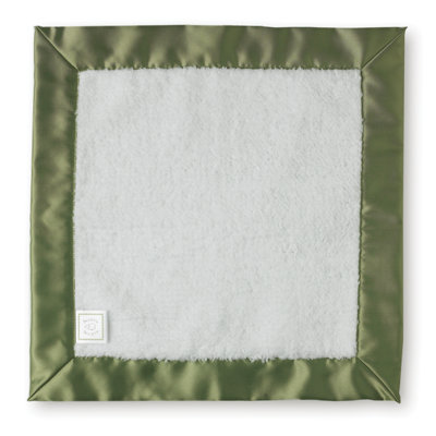 Swaddle Designs Baby Lovie in White with Pastel Trim