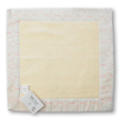Swaddle Designs Certified Organic Cotton Baby Lovie in Pastel with Mod Circles on Ivory
