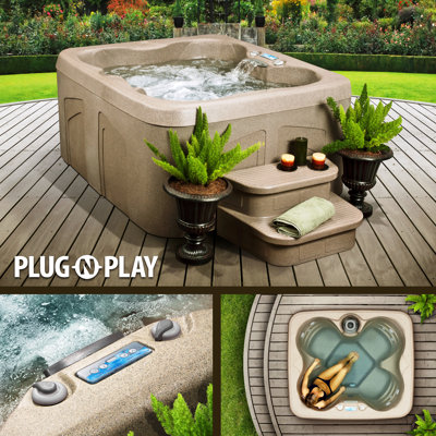 Lifesmart Rock Solid Simplicity Plug and Play Spa with 12 Jets